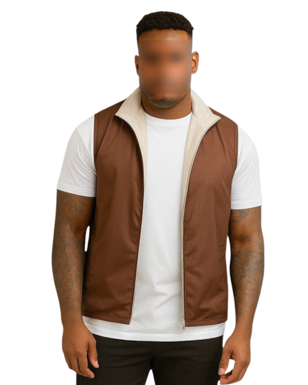 Lukas | Stylische Herrenweste mit wendbarem Design
