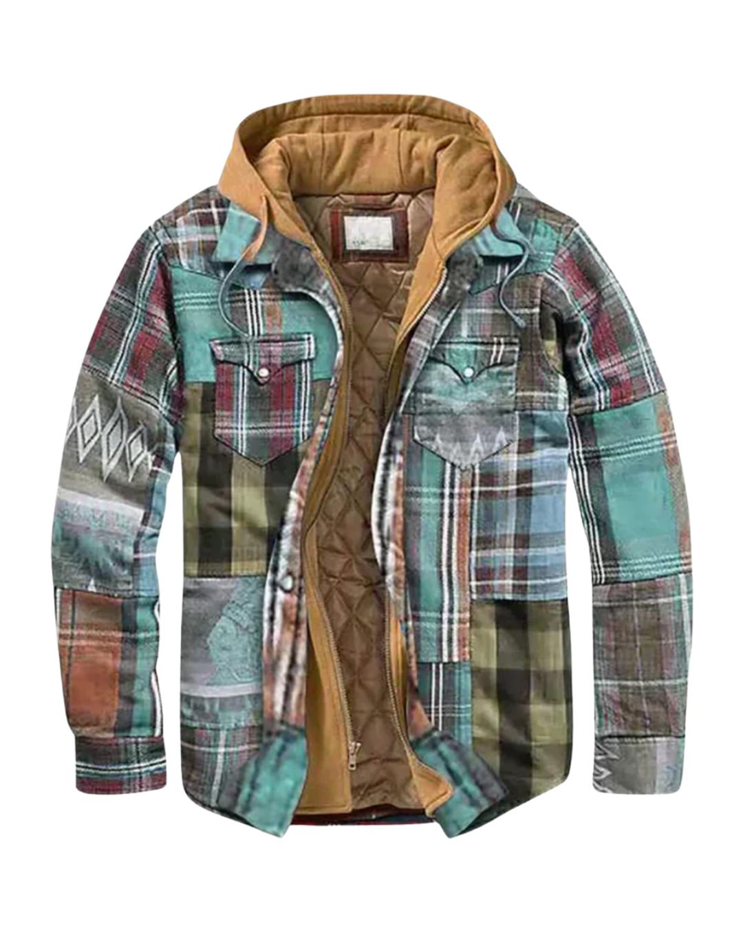 Liora | Patchwork-Karojacke im modernen Trendstil