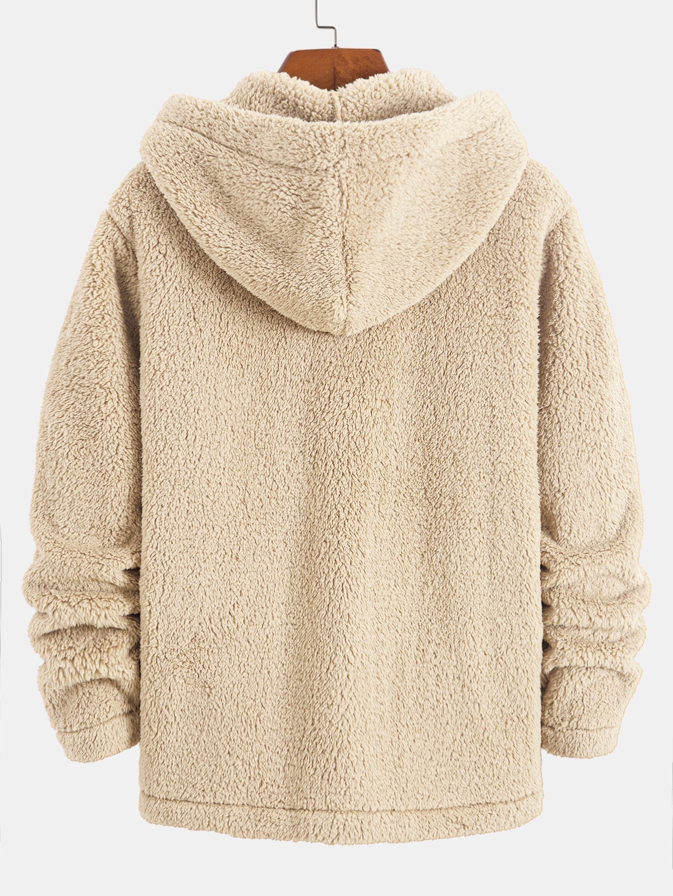 Leon | Warme Teddy-Fleecejacke mit Kapuze für Herren