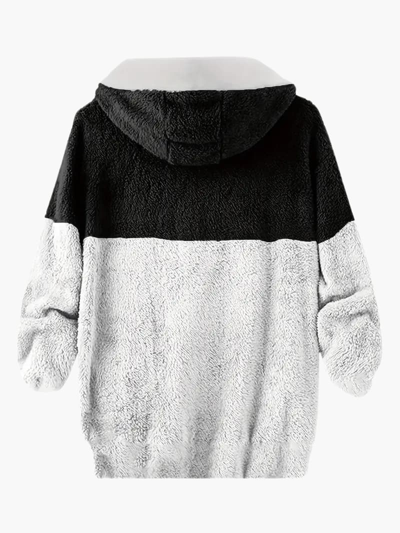 Jonas | Warme Fleecejacke mit Kapuze für Herren