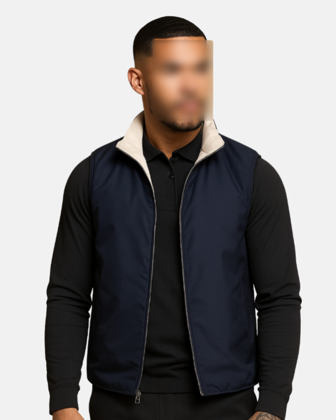 Lukas | Stylische Herrenweste mit wendbarem Design