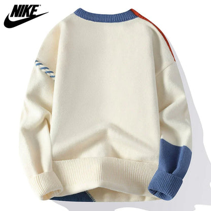 Lässiger Patchwork-Pullover