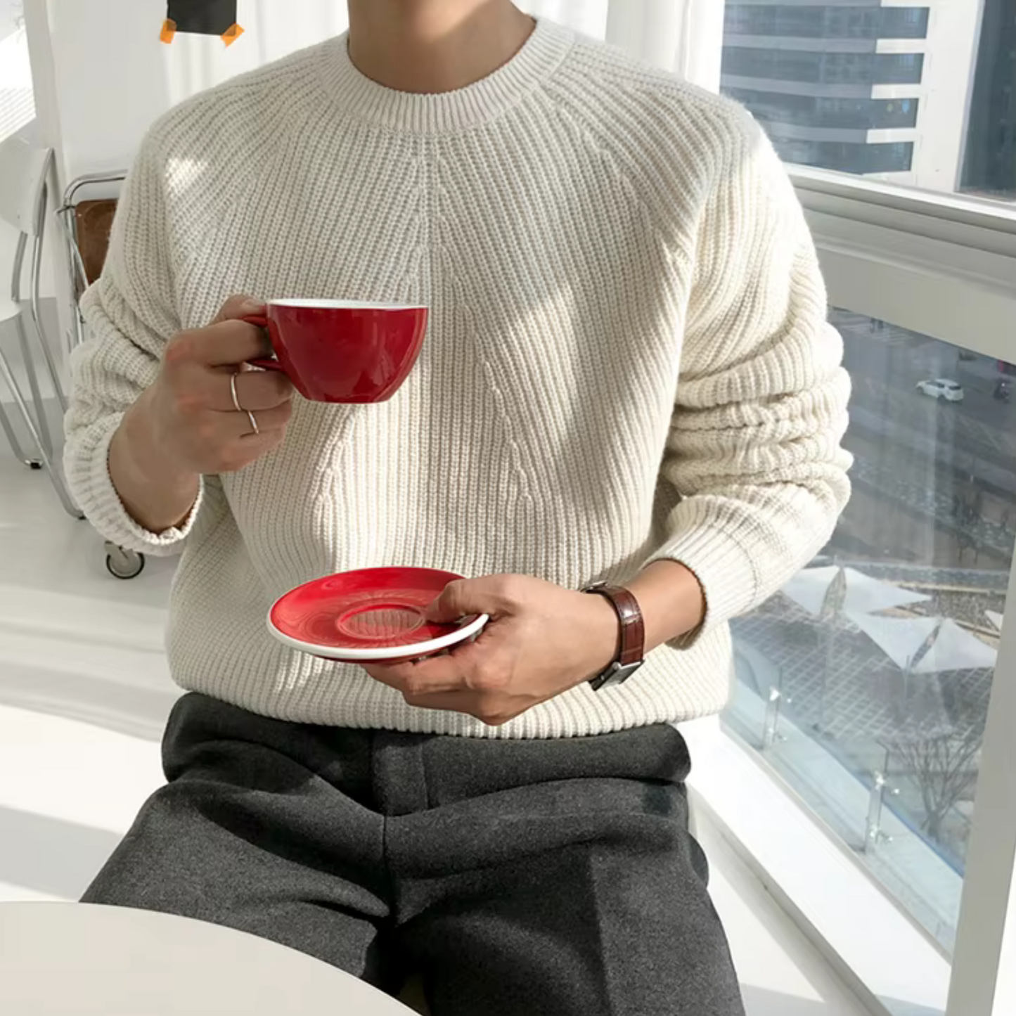 Loretto | Gemusterter Baumwollpullover