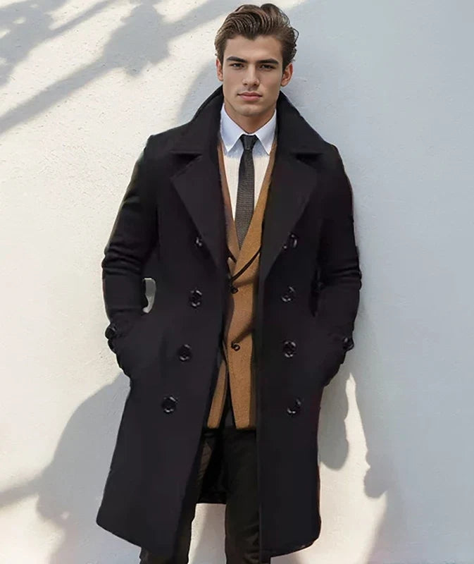 Jaden | Klassischer Herren-Trenchcoat mit Stil