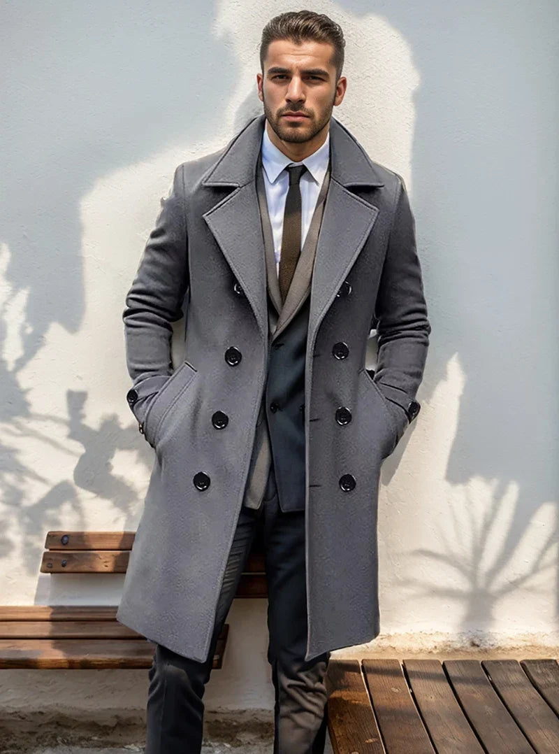 Jaden | Klassischer Herren-Trenchcoat mit Stil
