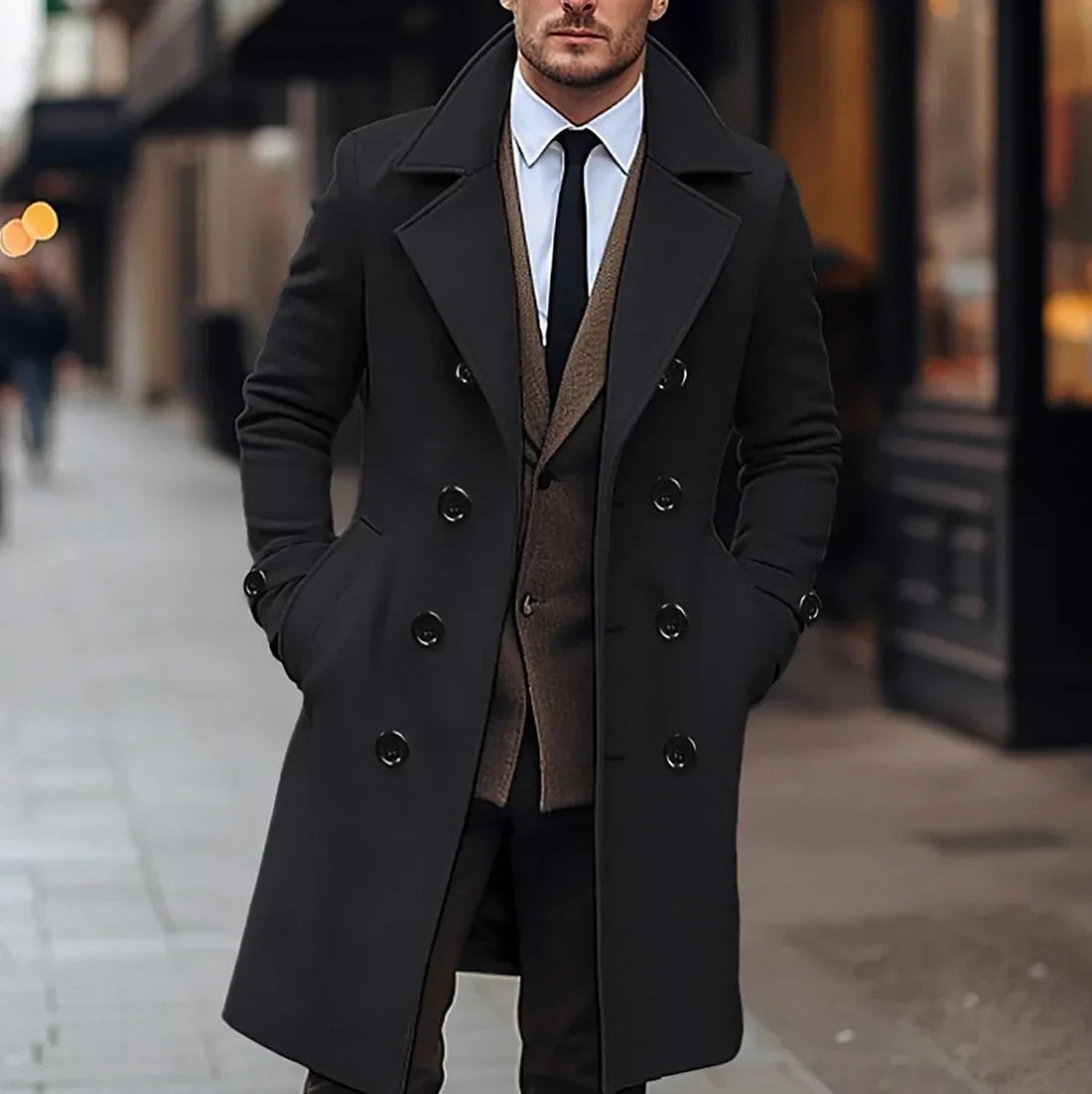 Jaden | Klassischer Herren-Trenchcoat mit Stil