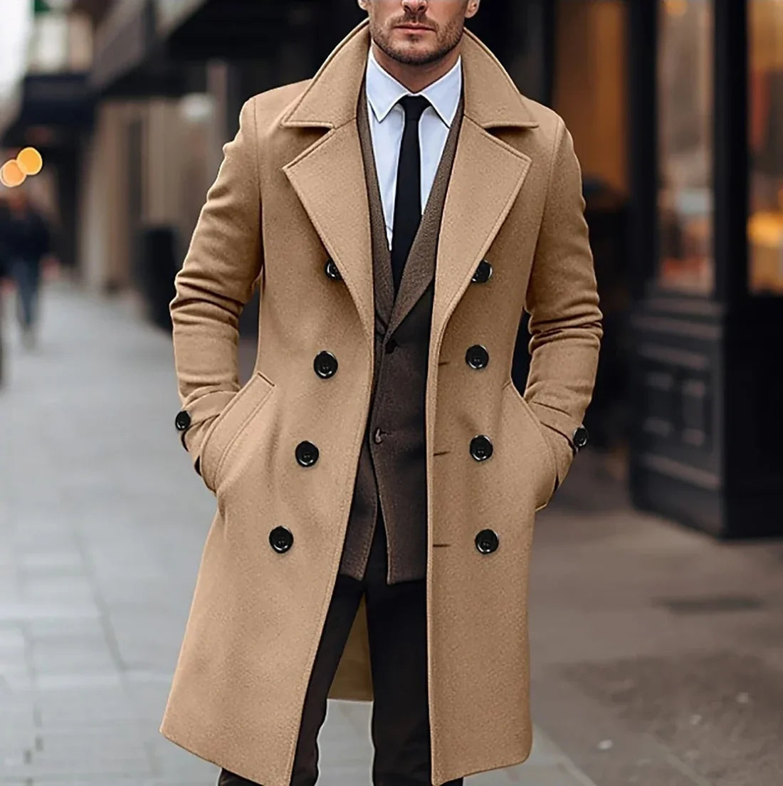 Jaden | Klassischer Herren-Trenchcoat mit Stil