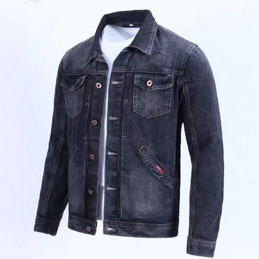 DAVID | Bequeme Denimjacke für Männer im Vintage-Stil