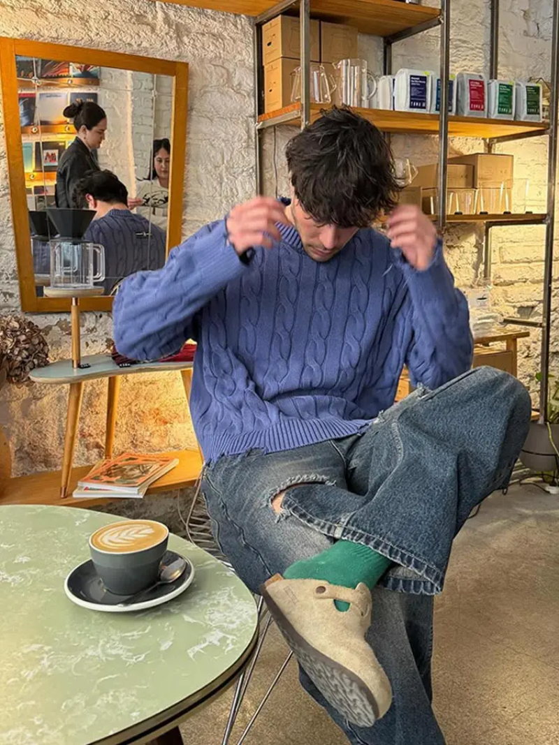 James Scott | Strickpullover im Lazy Fit Design