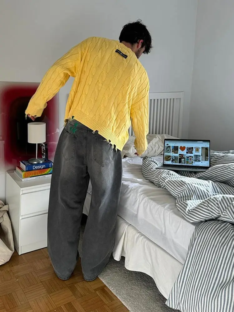 James Scott | Strickpullover im Lazy Fit Design