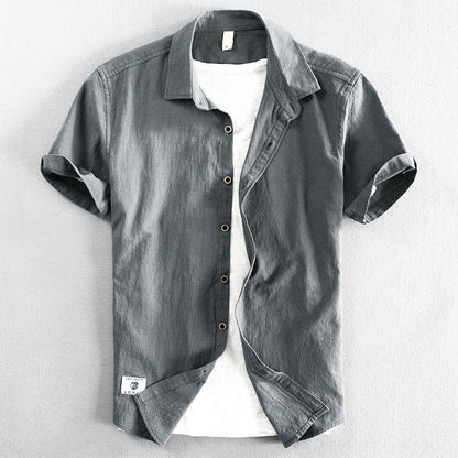 James Scott | Edles Baumwoll-Leinenhemd für Herren