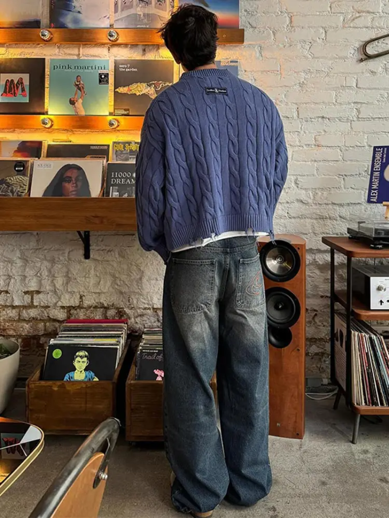 James Scott | Strickpullover im Lazy Fit Design