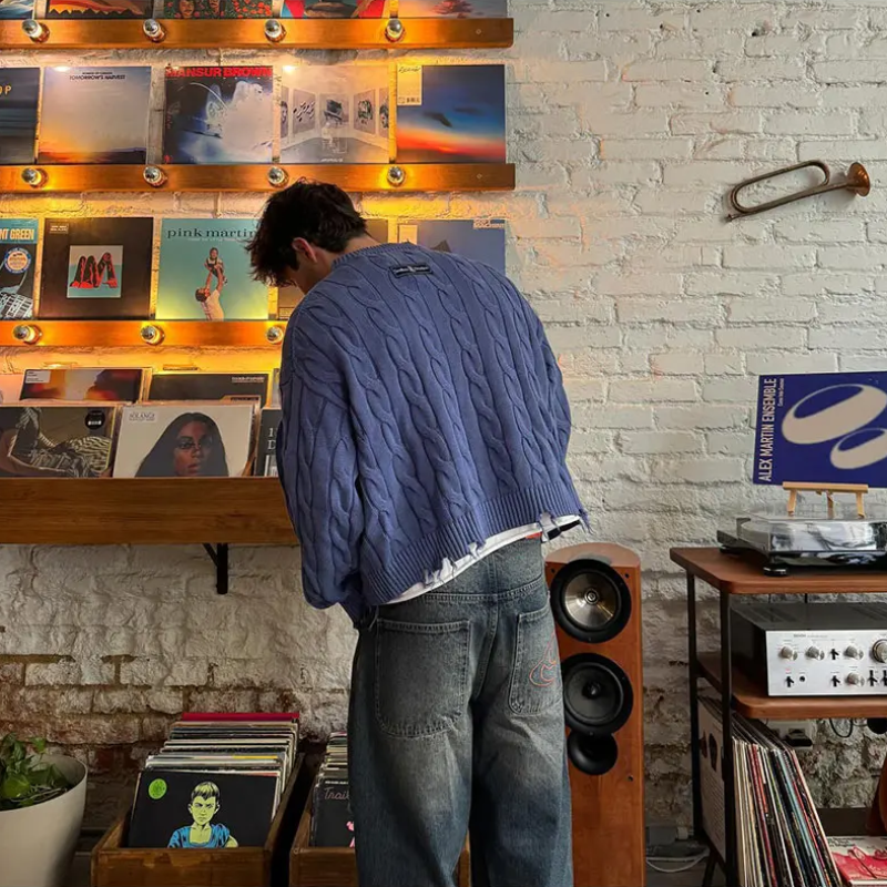 James Scott | Strickpullover im Lazy Fit Design