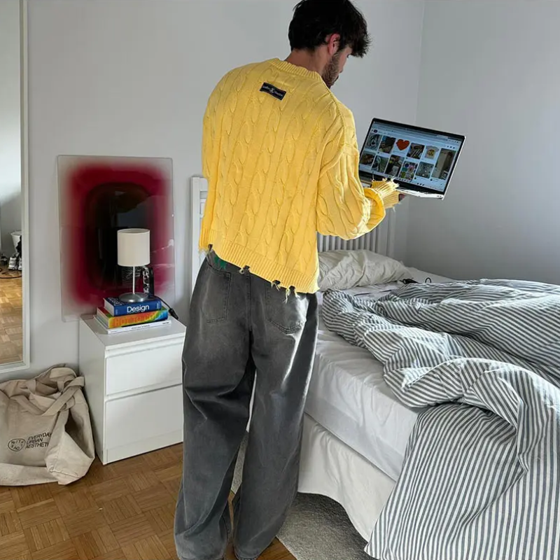 James Scott | Strickpullover im Lazy Fit Design