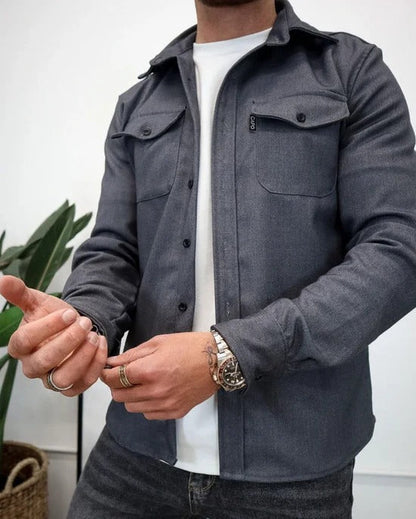 Thom | Hemdjacke mit Knopfleiste im Casual-Stil