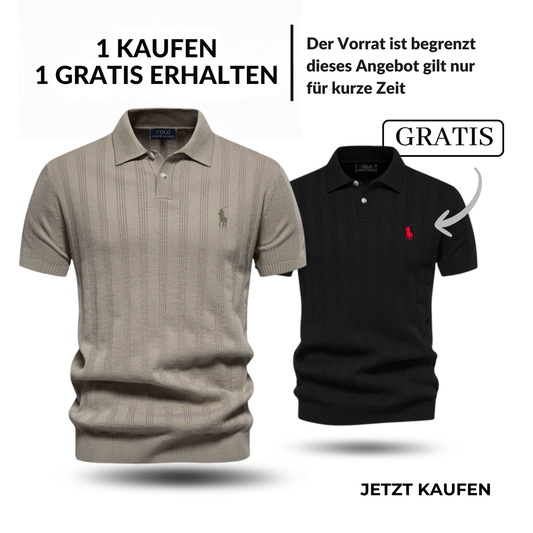 RL Herren Seabreeze Texturiertes Polo – Mühelose Eleganz