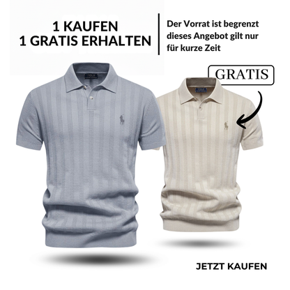 RL Herren Seabreeze Texturiertes Polo – Mühelose Eleganz