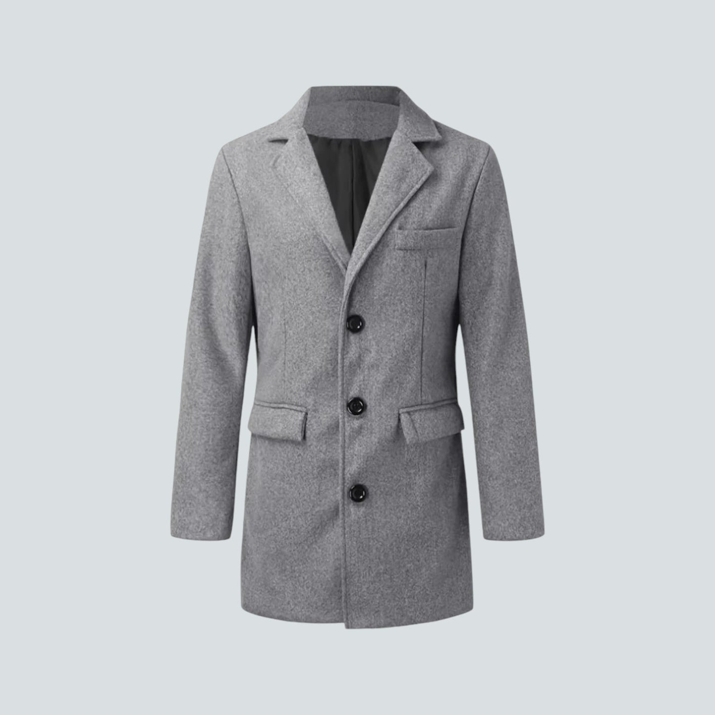 London Noir | Signatur-Mantel mit klassischem Schnitt