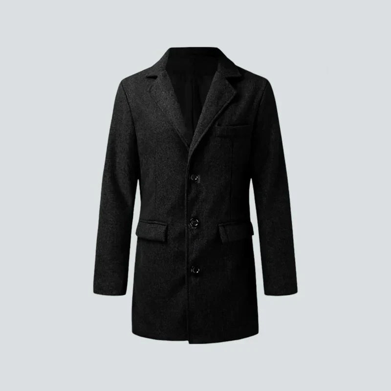 London Noir | Signatur-Mantel mit klassischem Schnitt