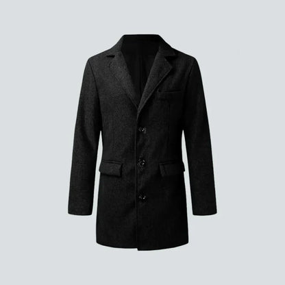 London Noir | Signatur-Mantel mit klassischem Schnitt