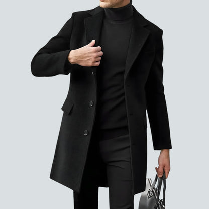 London Noir | Signatur-Mantel mit klassischem Schnitt