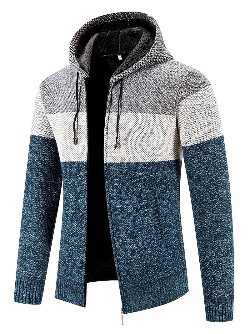 Fraser | Strickjacke mit Kapuze im Freizeitstil