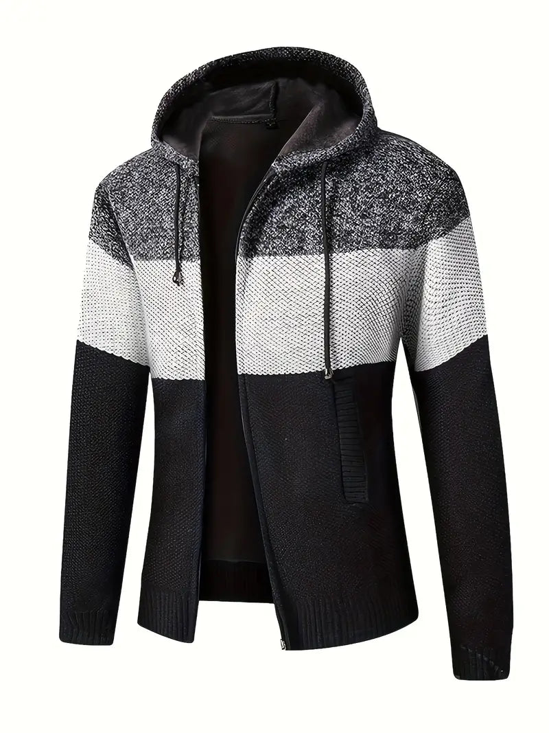 Fraser | Strickjacke mit Kapuze im Freizeitstil