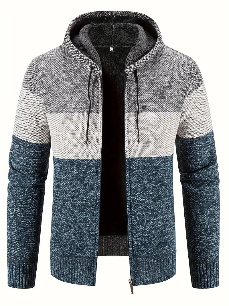 Fraser | Strickjacke mit Kapuze im Freizeitstil