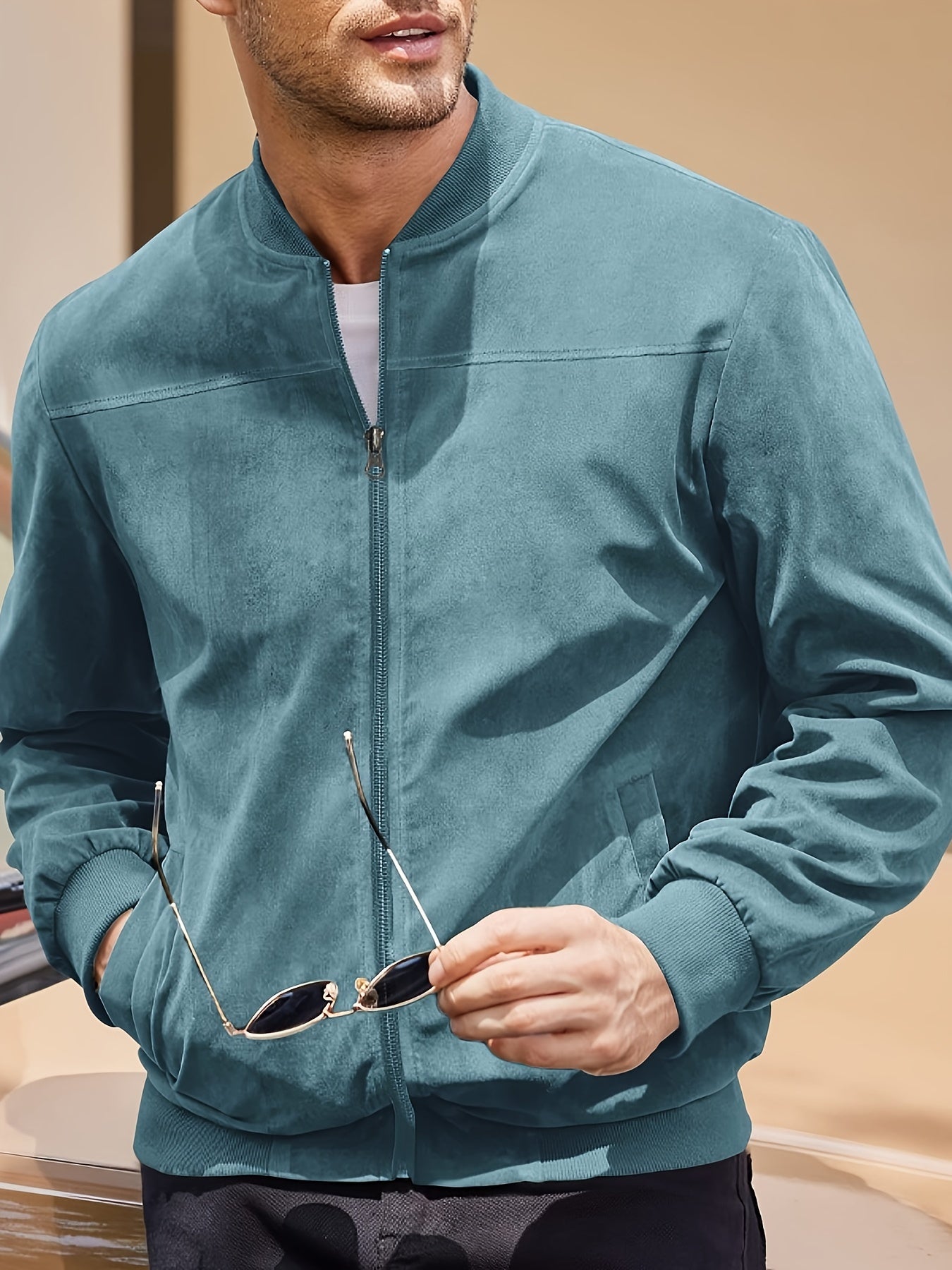 Max | Stylische Wildlederjacke Herren im Vintage-Stil