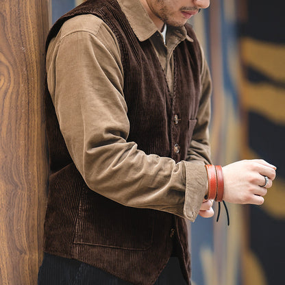 Herrenjacke aus Kord im angesagten Vintage-Stil