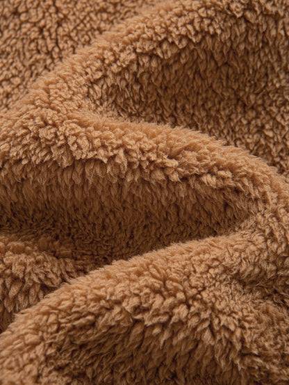 Leon | Warme Teddy-Fleecejacke mit Kapuze für Herren