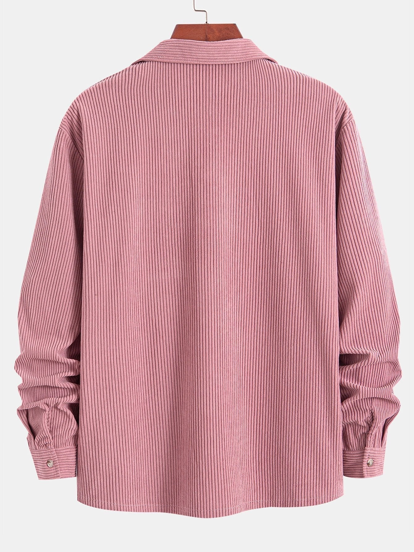 Marvin | Cordhemd mit kubanischem Kragen – Langarm