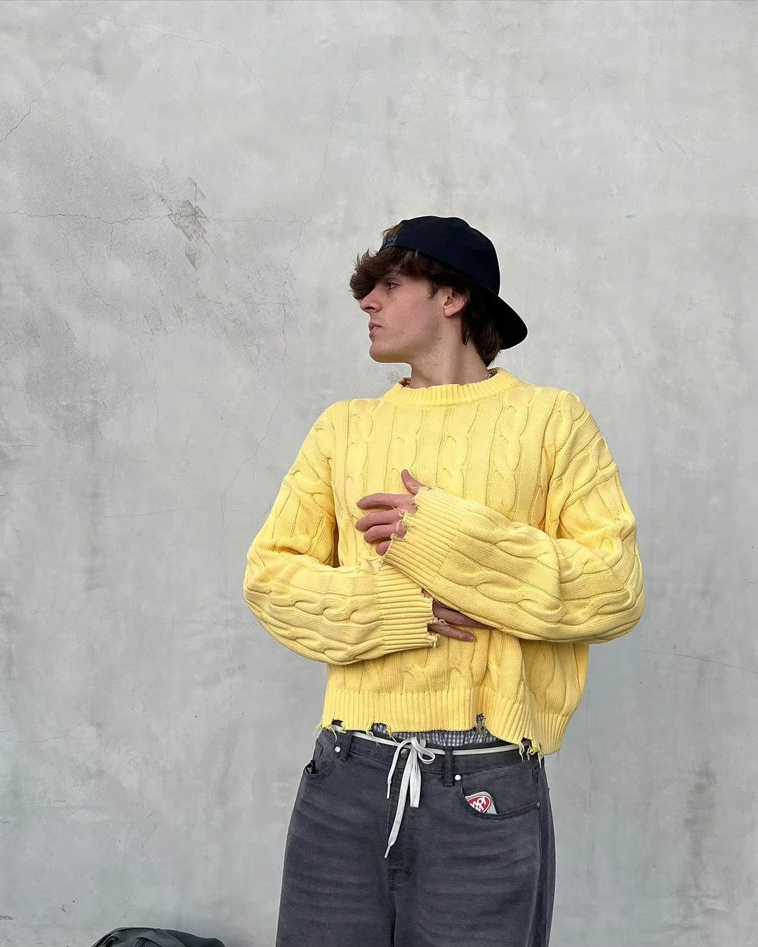 James Scott | Strickpullover im Lazy Fit Design