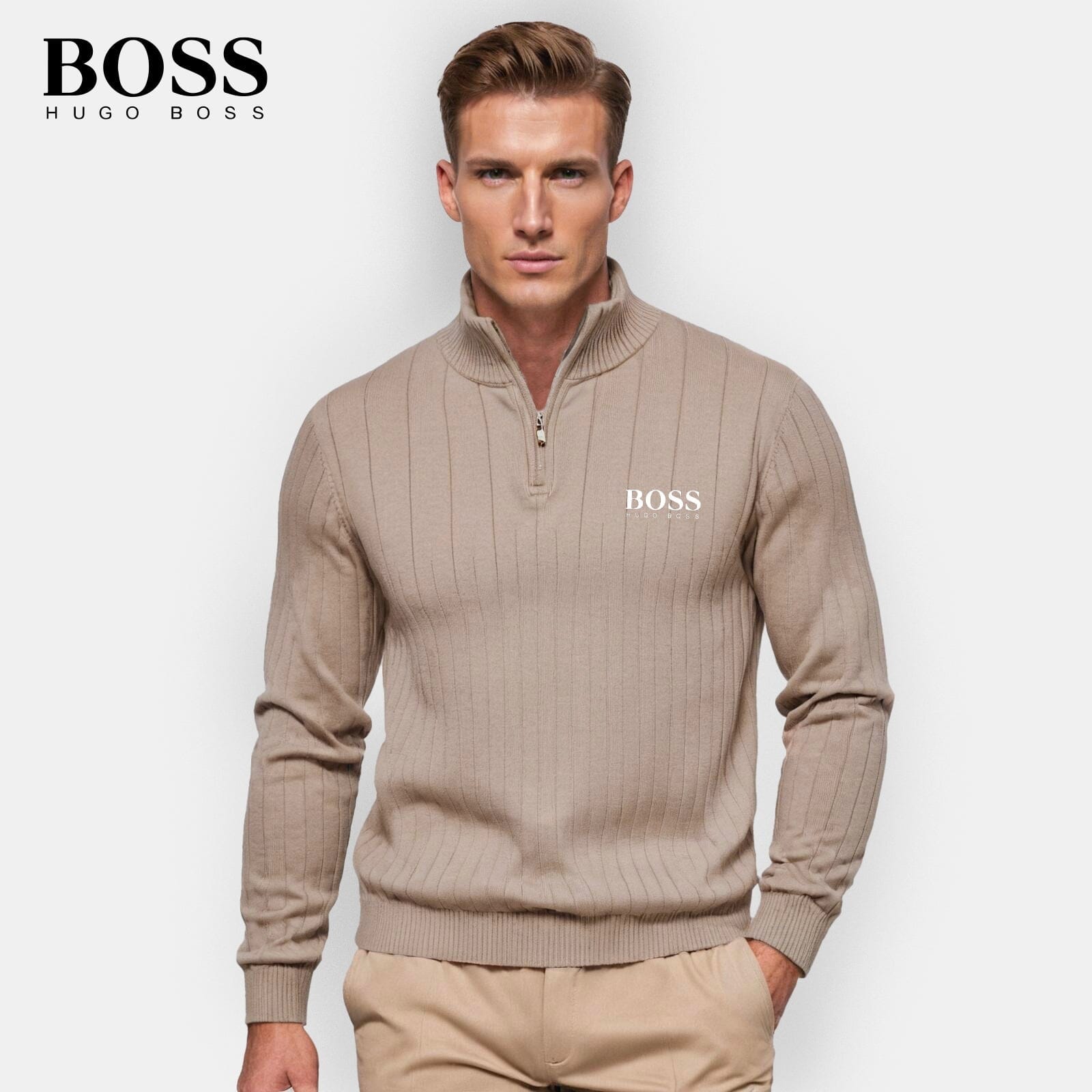 Men's Zip-Up Sweater (Clearance) LIVANZI